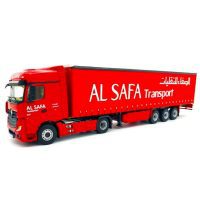 Mercedes Actros MP4 big space curtainsider AL Safa Transport,WSI Truck Models