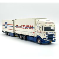 Scania R highline riged truck reefer combi R. v.d. Zwan,WSI Truck Models