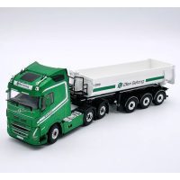 Volvo FH5 Globetrotter 6X2 Tag Axle Half Pipe Tipper Trailer - 3 Axle ØLEN BETONG,WSI Truck Models