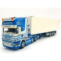 Scania R4 Topline 6X2 Twinsteer Container Trailer-3 Axle With 40FT Reefer Container Hans Lubrecht BV,WSI Truck Models