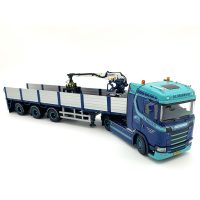 Scania S Normal CS20N 4x2 brick trailer - 3 axle A.C. Baauw,WSI Truck Models (2)