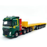 Volvo FH4 globetrotter 8x4 ballast trailer 6 axle Heijkoop, WSI Truck Models