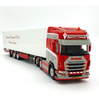 Scania R highline 6x2 tridec reefer trailer Janssens Transport,WSI Truck Models