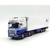 Scania 124 topline 6x2 twin steer reefer trailer G.Persoon,WSI Truck Models