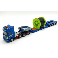 Scania R 8x4 lowloader trailer+cable reel as a load Havator,WSI Truck Models