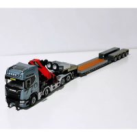 Scania R highline CR20H palfinger crane with lowloader trailer,WSI Truck Models