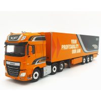 DAF XF Super space cab 6x2 box trailer 3 axle,WSI Truck Models