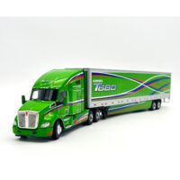 Kenworth T680 6x4 with box trailer 2 axle,WSI Truck Models