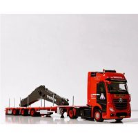 Mercedes Actros flatbed trailer+boom as a load Van Grinsven,WSI Truck Models