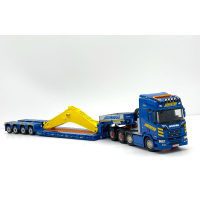 Scania R 8x4 lowloader trailer+boom as a load Havator,WSI Truck Models