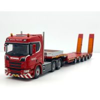 Scania R normal CR20N 6x4 lowloader trailer (ramps) Nooteboom,WSI Truck Models