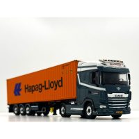 DAF XG skeletal trailer+40ft Hapag Lloyd container De Groot,WSI Truck Models