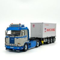 Scania 143 skeletal trailer+20ft reefer container Nordberghs,WSI Truck Models