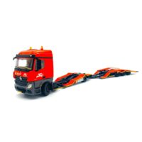 Mercedes Actros MP4 riged trucktransporter drawbar trailer De Rooy,WSI Models