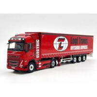 Volvo FH5 globetrotter electric 4x2 curtainside trailer- 3 axle Logi Trans,WSI Truck Models (2)